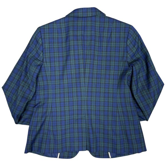 BANANA REPUBLIC Women's EUC Black Watch Plaid Blazer | Size 4 - Picture 3 of 7